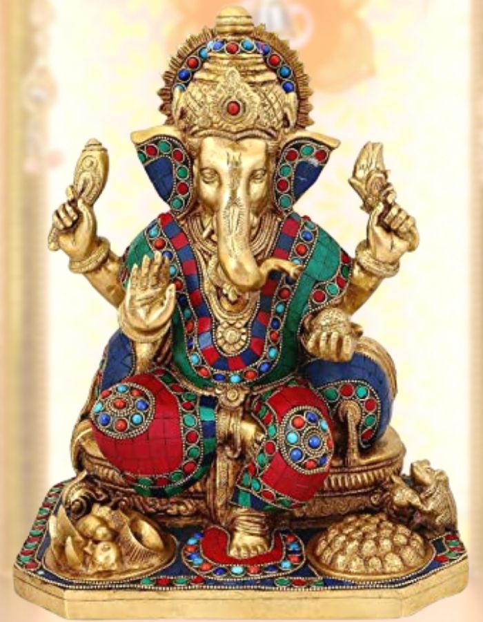 Hindu God Brass Statue