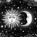 Accnicc Sun and Moon Tapestry Wall Hanging Tapestry